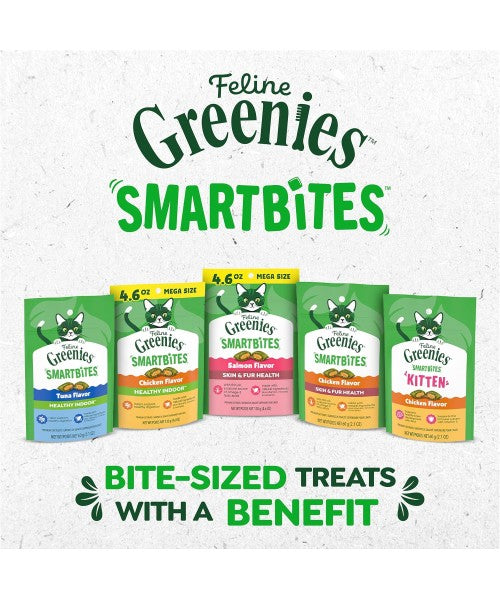 Greenies, Feline Smartbites Kitten Treats sabor pollo. 60 y 454 gr.