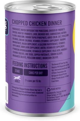 Chopped Chicken Dinner Wet Dog Food, 13.2-oz can, case of 12