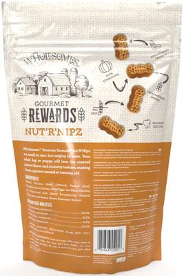 Galletas para perros con sabor a cacahuete Nut’R’Nipz de Gourmet Rewards, bolsa de 2 lb