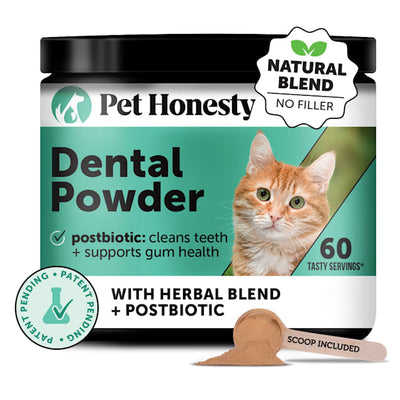 Pet Honesty Cat Dental Powder para gatos, 60 medidas, envase individual, PH-1669214.