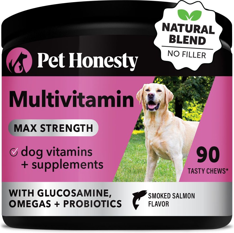 Pet Honesty Multivitamin Max Strength sabor salmón ahumado, 90 masticables, PH-354858