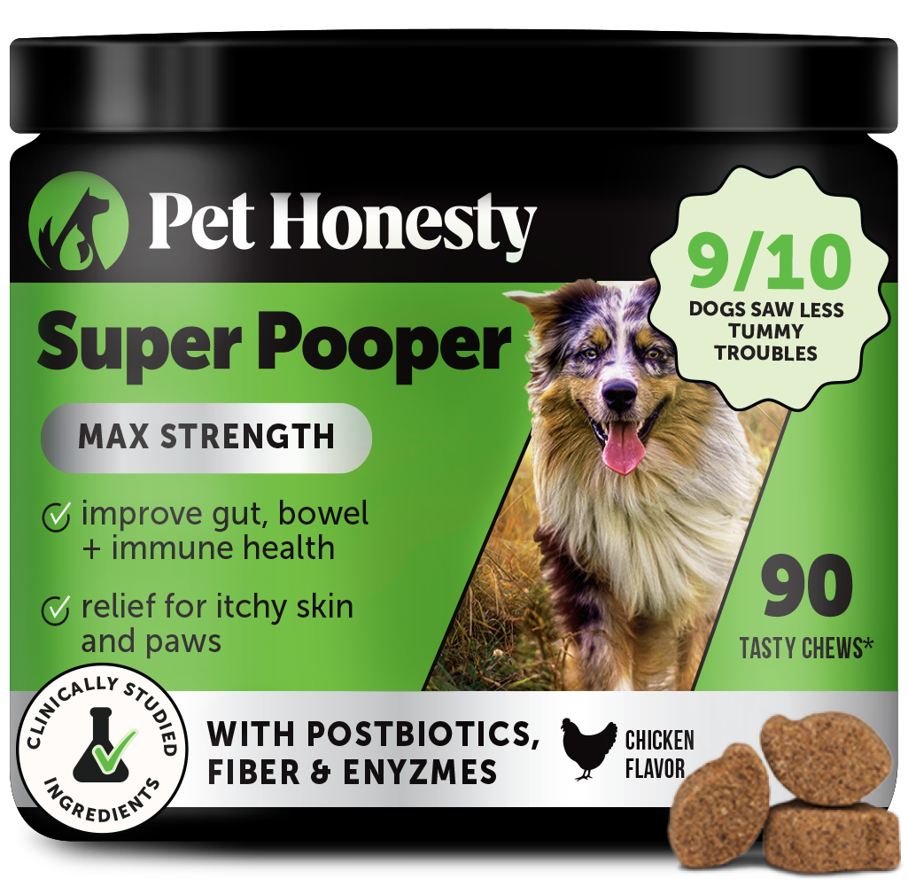 Pet Honesty Super Pooper Max Strength sabor pollo, 90 masticables, PH-1299038