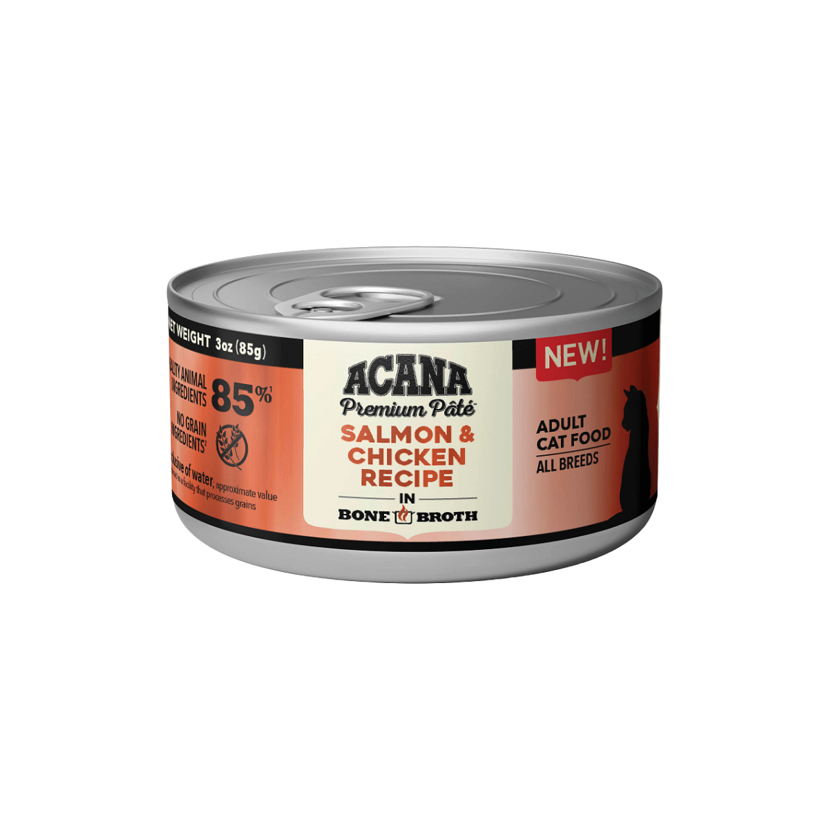 ACANA Premium Paté salmón y pollo, lata 85 g