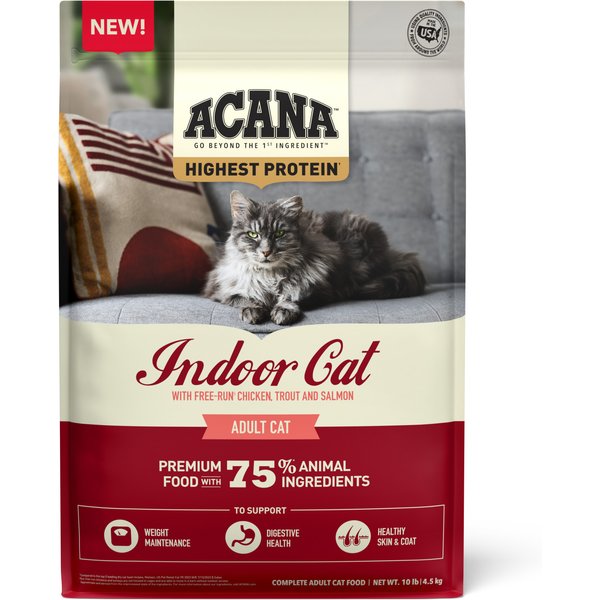 ACANA Highest Protein Indoor Cat pollo, trucha y salmón bolsa 4.54 kg