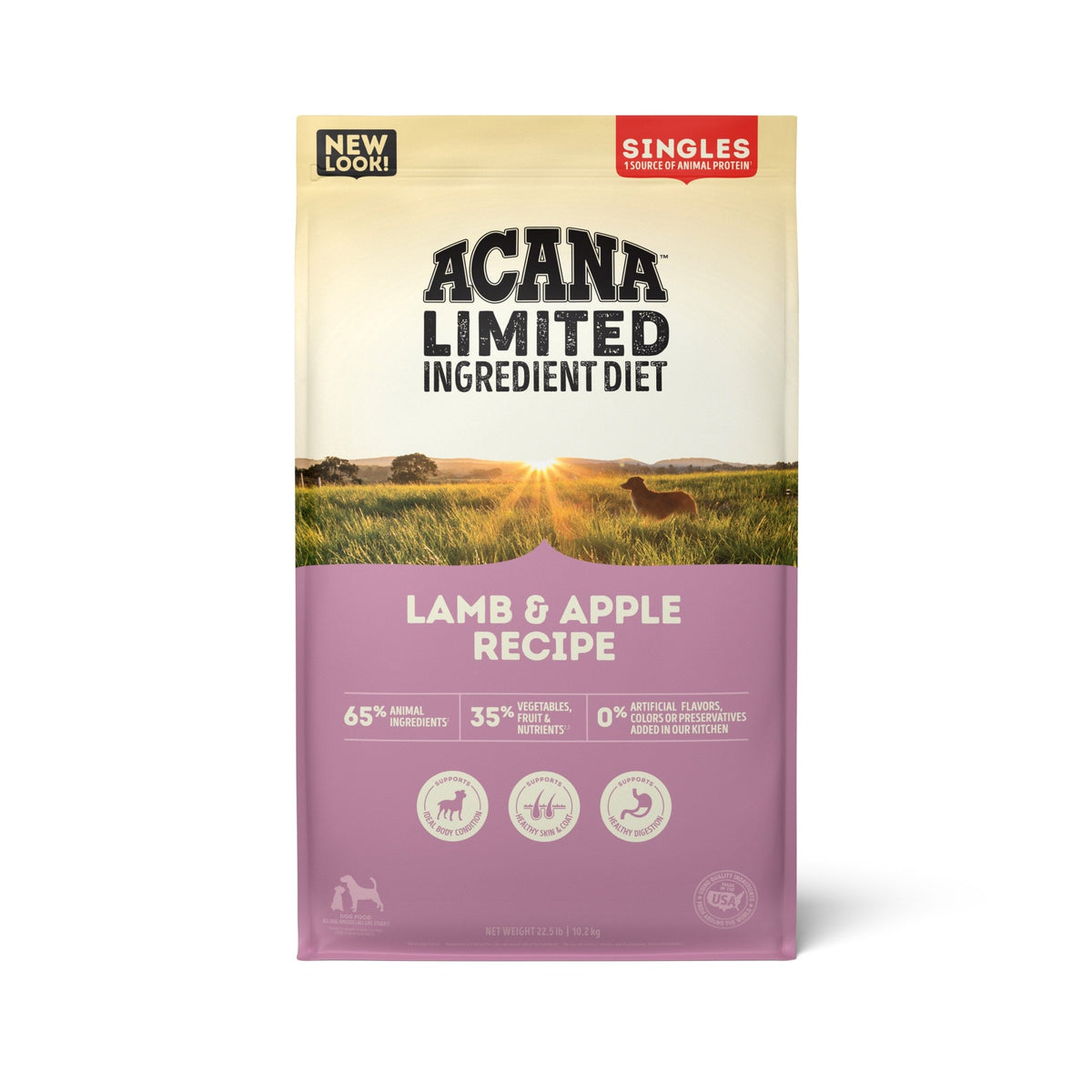 ACANA Singles lamb-apple bolsa 22.5 lb