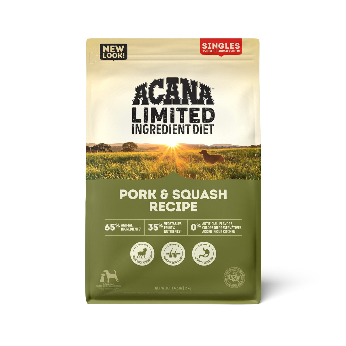 ACANA Singles pork-squash bolsa 4.5 lb