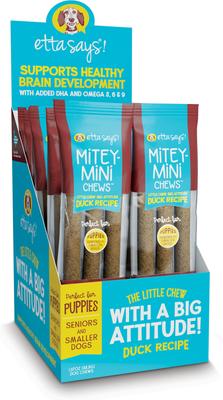 Mitey Mini Chews Duck Recipe Dog Treats, 18 count