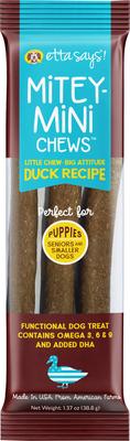 Mitey Mini Chews Duck Recipe Dog Treats, 18 count