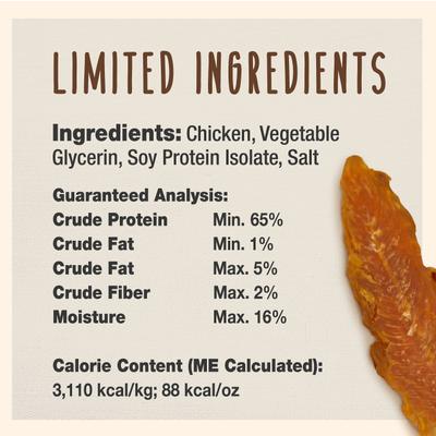 Gourmet Chicken Breast Jerky Treats Chicken Flavor Dog Treats, 14-oz bag
