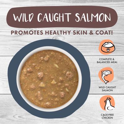 Classic Cat Goody Stew Shoes Chicken & Salmon in Gravy Stew Canned Cat Food, 5.5-oz can, case of 8