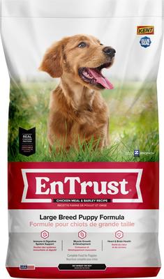 EnTrust Large Breed Puppy Chicken Meal & Barley Recipe Dry Dog Food, 18-lb bag