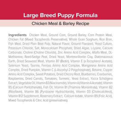 EnTrust Large Breed Puppy Chicken Meal & Barley Recipe Dry Dog Food, 18-lb bag