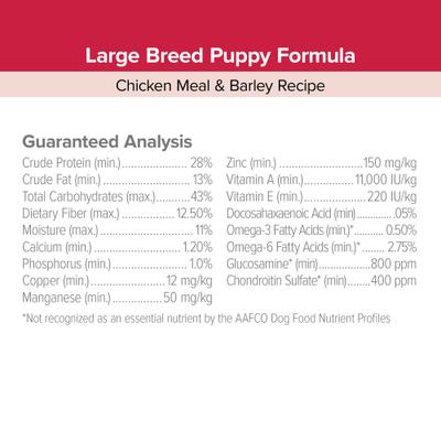 EnTrust Large Breed Puppy Chicken Meal & Barley Recipe Dry Dog Food, 18-lb bag