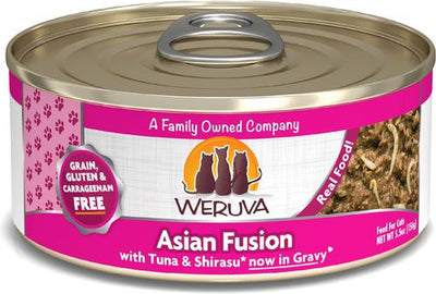 Asian Fusion with Tuna & Shirasu Grain-Free Canned Cat Food, 5.5-oz, case of 24