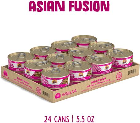 Asian Fusion with Tuna & Shirasu Grain-Free Canned Cat Food, 5.5-oz, case of 24