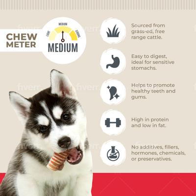 5 to 6-in Trachea Tubes Dog Treats, 12 count