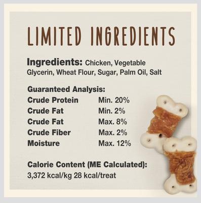 Gourmet Chicken Wrapped Biscuits Chicken Flavor Dog Treats, 14-oz