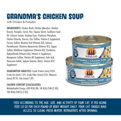Grandma's Chicken Soup Chicken & Pumpkin in Gravy Grain-Free Wet Cat Food, 5.5-oz, case of 24