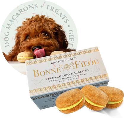 Mint All-Natural Handmade Macaron Dog Treats, 6 count