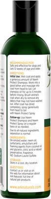 Bundle: Ark Naturals Neem Protect Shampoo, 8-fl oz bottle + Dog & Cat Spray, 8-fl oz bottle