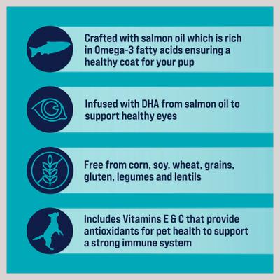 Shine Salmon & Sweet Potato Recipe Grain-Free Freeze-Dried Dog Treat, 4-oz bag