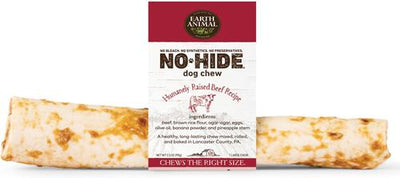 No-Hide Large Rolls Long Lasting Natural Rawhide Alternative Beef Recipe Chew Dog Treats, 1 count