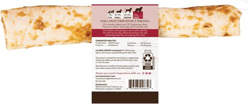 No-Hide Large Rolls Long Lasting Natural Rawhide Alternative Beef Recipe Chew Dog Treats, 1 count