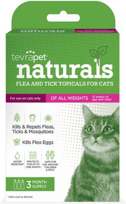 Naturals Flea & Tick Topicals for Cats, 3 doses (3-mos. supply)