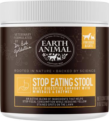 Apothecary Stop Eating Stool Coprophagia & Digestive Powder Supplement for Dogs & Cats, 8-oz container