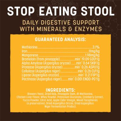 Apothecary Stop Eating Stool Coprophagia & Digestive Powder Supplement for Dogs & Cats, 8-oz container