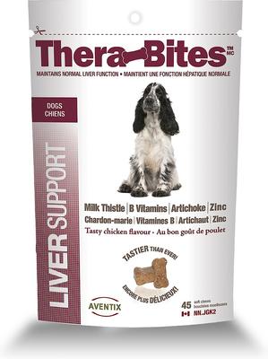Thera-Bites Liver Support Chicken Flavor Soft Chews Dog Supplement, 45 count