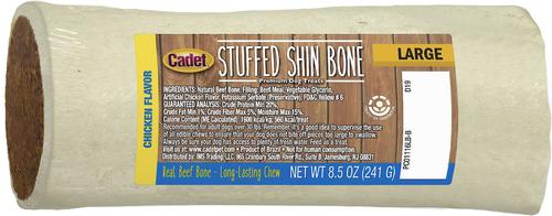Stuffed Shin Bones Beef Flavor Dog Bones, Large