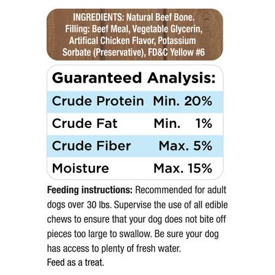 Stuffed Shin Bones Chicken Flavor Dog Bones