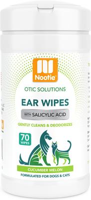 Cucumber Melon Dog & Cat Ear Wipes, 70 count