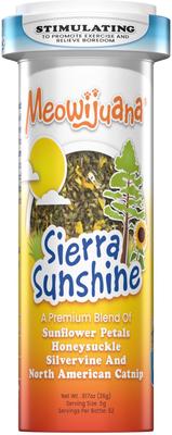Sierra Sunshine Sunflower, Honeysuckle, Silvervine Catnip Blend, 26-gm bottle