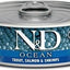 N&D Ocean Trout, Salmon & Shrimp Grain-Free Wet Cat Food, 2.46-oz can, case of 24