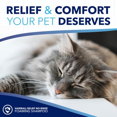 Champú para gatos sin agua y sin enjuague OxyMed Hairball Remedy, botella de 7.4 onzas líquidas