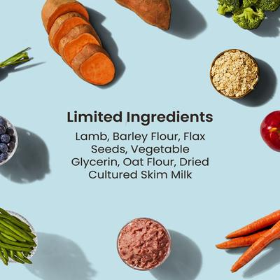 Lamb Limited Ingredient Diet Air-Dried Dog Treats, 8-oz bag