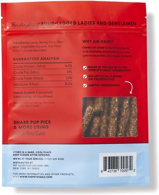 Lamb Limited Ingredient Diet Air-Dried Dog Treats, 8-oz bag