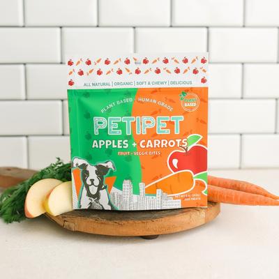 Apples + Carrots Bites Soft & Chewy Dog Treats, 5-oz bag