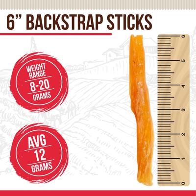 Treats Backstrap Sticks 6-in Dog Treats, 12 count