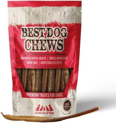 Thin Bully Sticks 12-in Dog Treats, 6 count