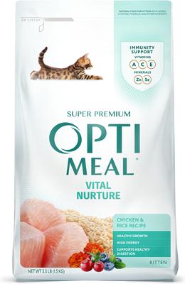 Vital Nurture Kitten Chicken & Rice Recipe Dry Cat Food, 1.4-lb carton tube, case of 2