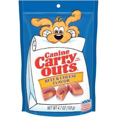 Golosinas para perros con sabor a carne, bolsa de 4.5 oz