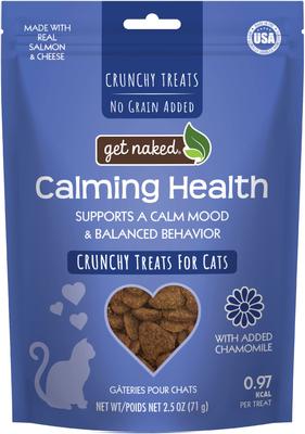 Calming Health Grain-Free Salmon & Cheese Flavor Crunchy Cat Treats, 6-oz bag