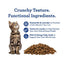 Golosinas crujientes para gatos Calming Health con sabor a salmón y queso sin cereales, bolsa de 2.5 oz