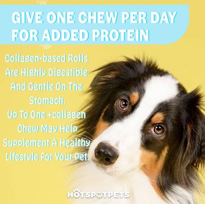 6-in Beef Crunchy Munchy Rolls Dog Treats, 3 count