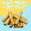 6-in Beef Crunchy Munchy Rolls Dog Treats, 3 count