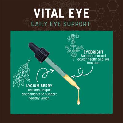 Apothecary Vital Eye Herbal Liquid Vision Supplement for Dogs & Cats, 2-fl oz bottle