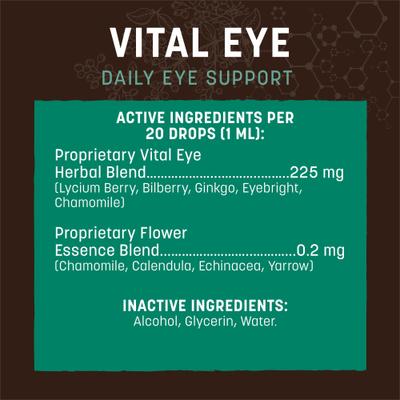 Apothecary Vital Eye Herbal Liquid Vision Supplement for Dogs & Cats, 2-fl oz bottle